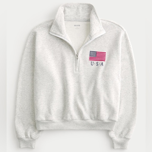 U.S.A Hollister Half Zip Sweater - Picture 2 of 5